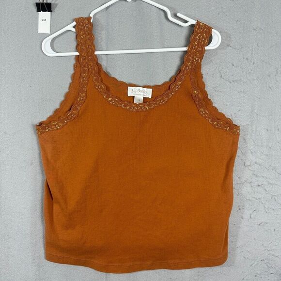 CJ Banks Tops - CJ Banks Womens Tank Top Pullover Blouse Brown Plus Size 1X